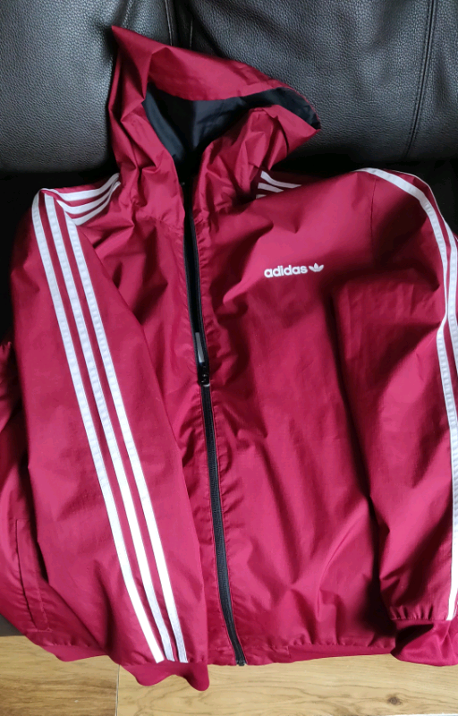 adidas reversible jacket red